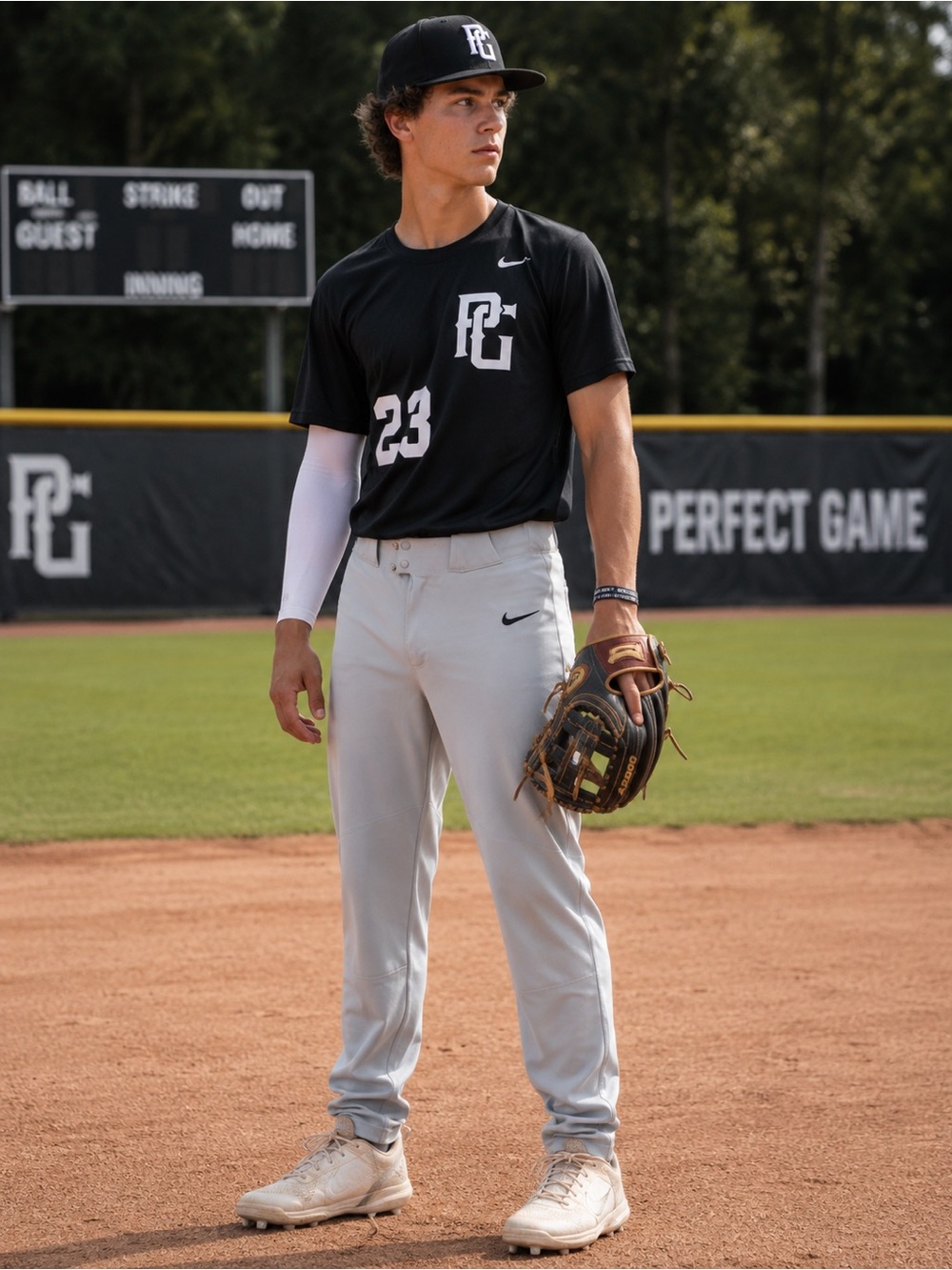 Nike Men’s Light Gray Athletic Baseball Pants